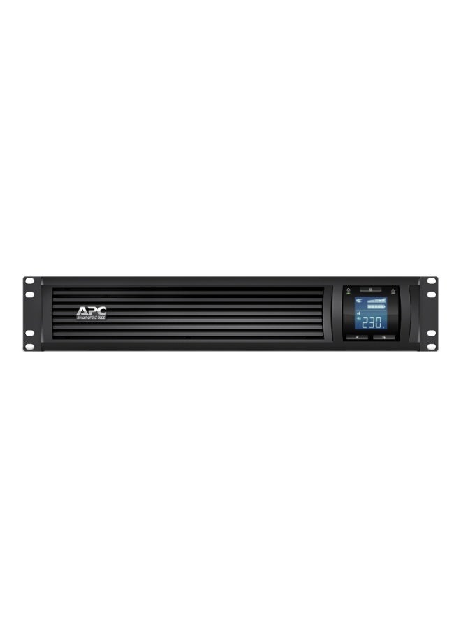اي بي سي ‏SMC3000RMI2U | مزوّد طاقة غير منقطع (UPS) من APC طراز Smart-UPS C بقدرة 3000 فولت-أمبير، مزوّد بشاشة LCD، قابل للتركيب على الراك بحجم 2U، يعمل على 230 فولت - Image 2